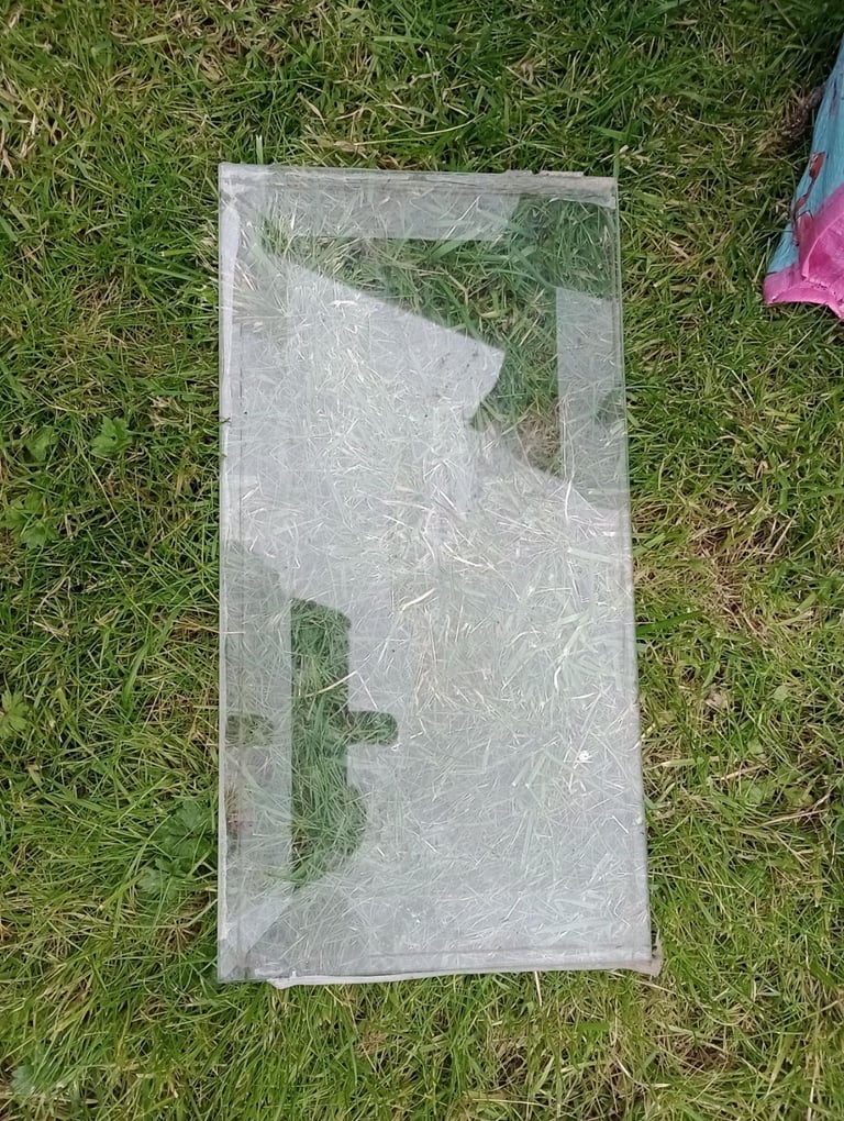image for glass from shed window