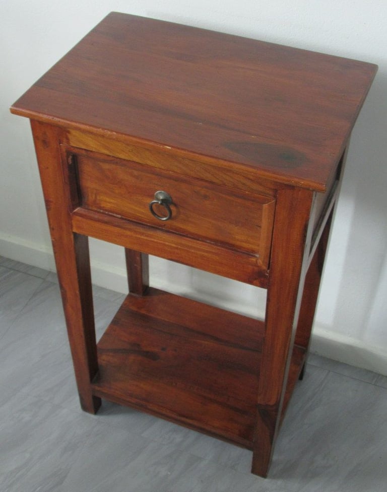 image for Heavy Wood Telephone Table. 45cm wide x 31cm depth x 77cm high. 
