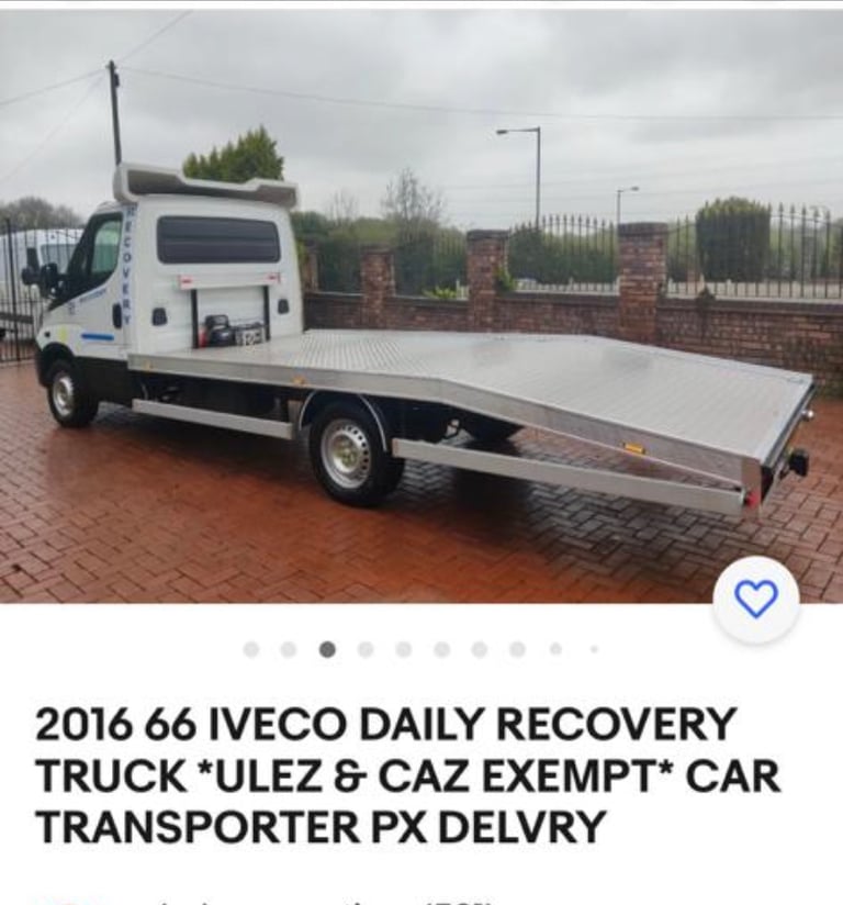 2016 66 IVECO RECOVERY TRUCK and CAR TRANSPOrter £12000 
