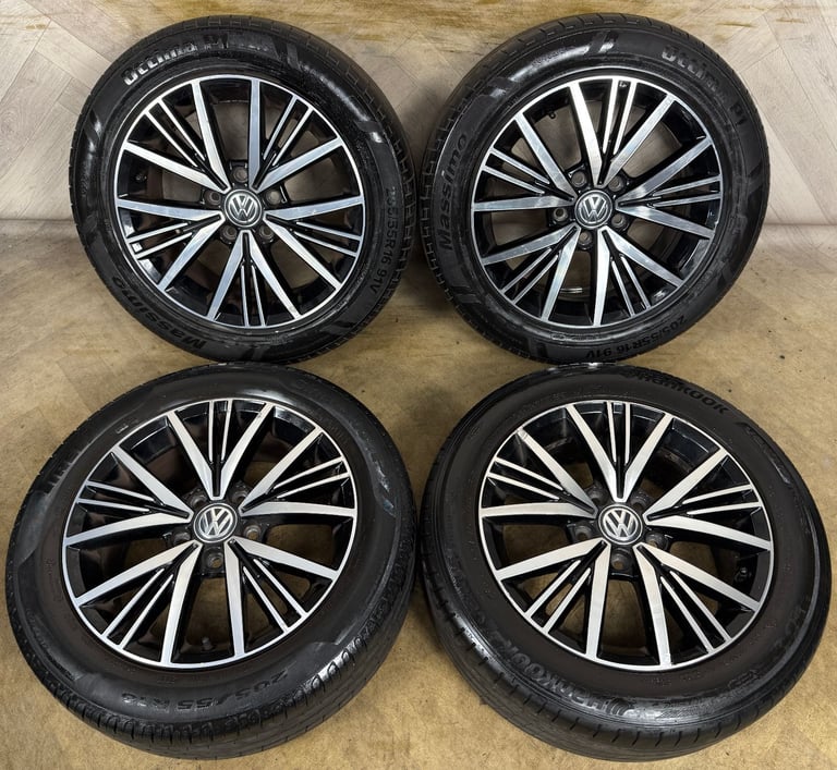 image for 16'' GENUINE VW GOLF MK7 LINAS MK8 MK6 ALLOY WHEELS TYRES ALLOYS CADDY