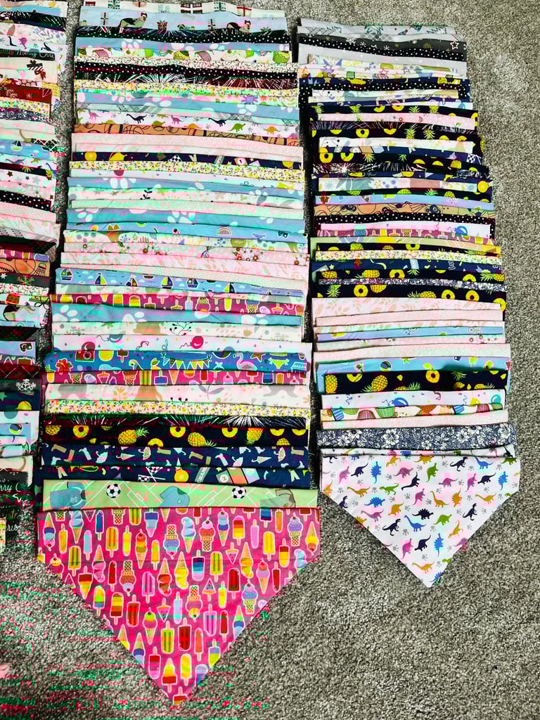 Over 150 dog bandanas