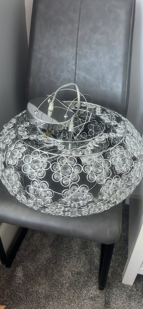 Beautiful sliver light fitting 