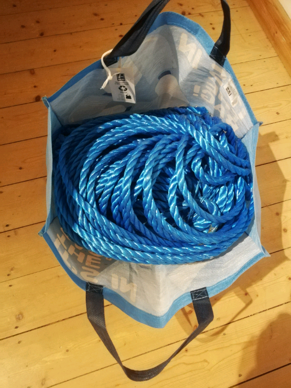 Three strand poly rope 