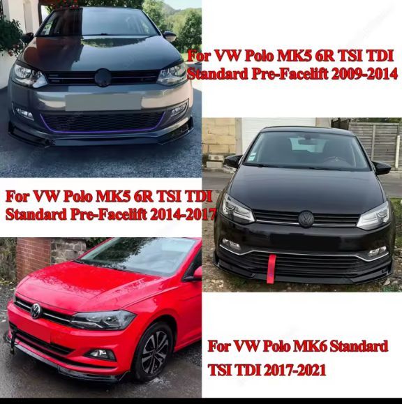 VW Polo Front Splitter 