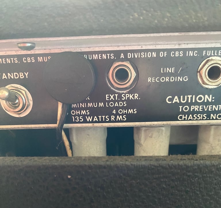 Vintage 135 Watt Fender Twin Reverb Valve Amp