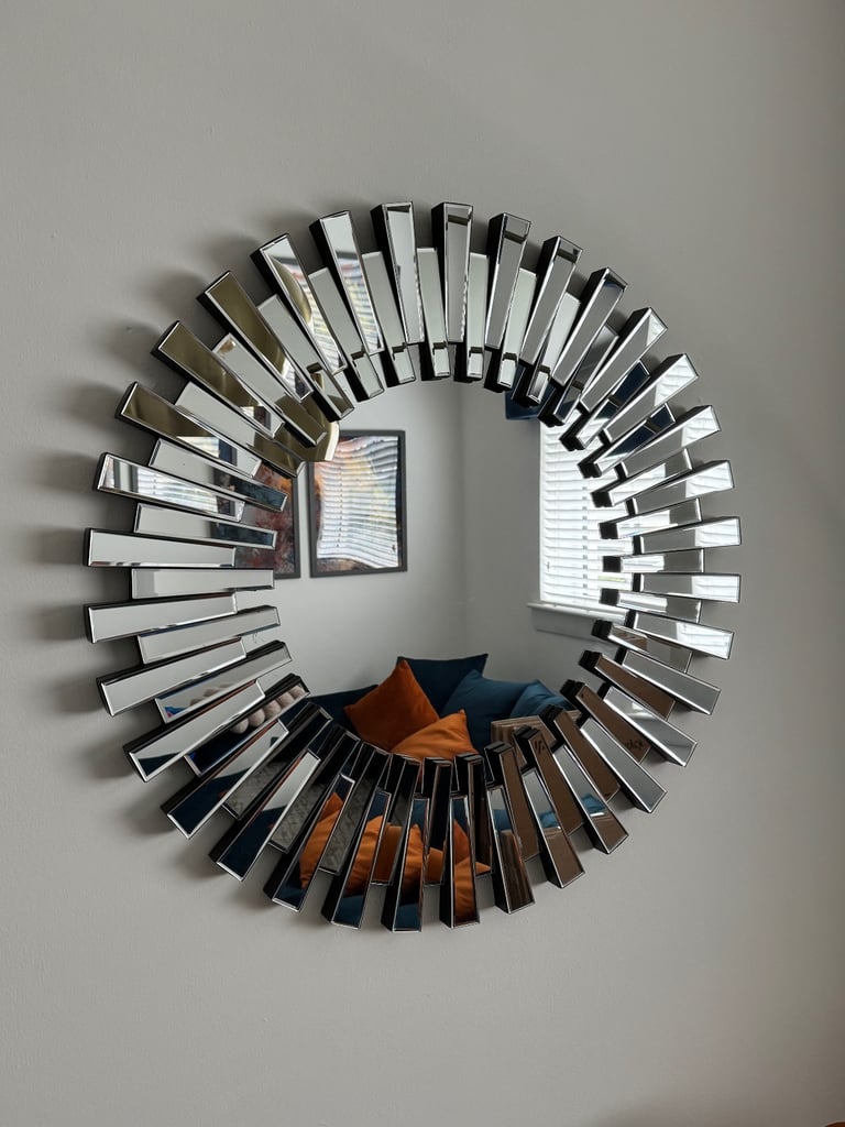 image for Starburst Round Modern Wall Mirror