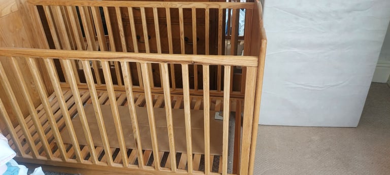 Solid Oak Cot