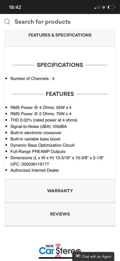 Jbl amplifies 4 channel 