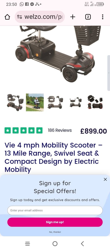 Mobility scooter