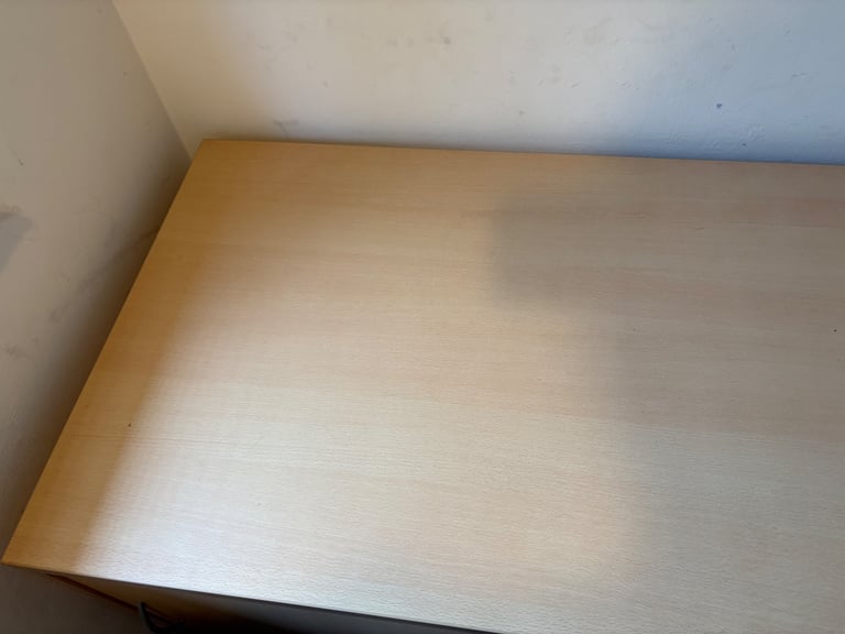 Office desk, side drawers and storage unit