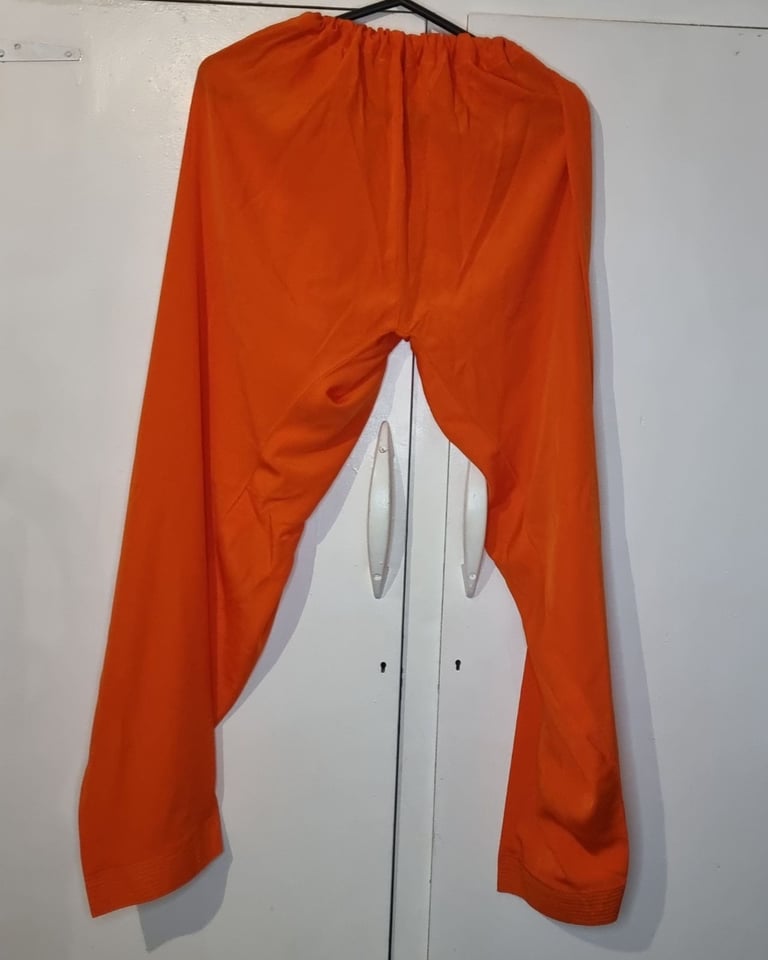 New. Orange kurti salwar with greeb gold embroidery work. Chest32 Asian dress 