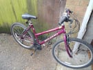 Ladies bike 26 inchwheels with good tyres 18 inch frame 18 gears good condition good working order 