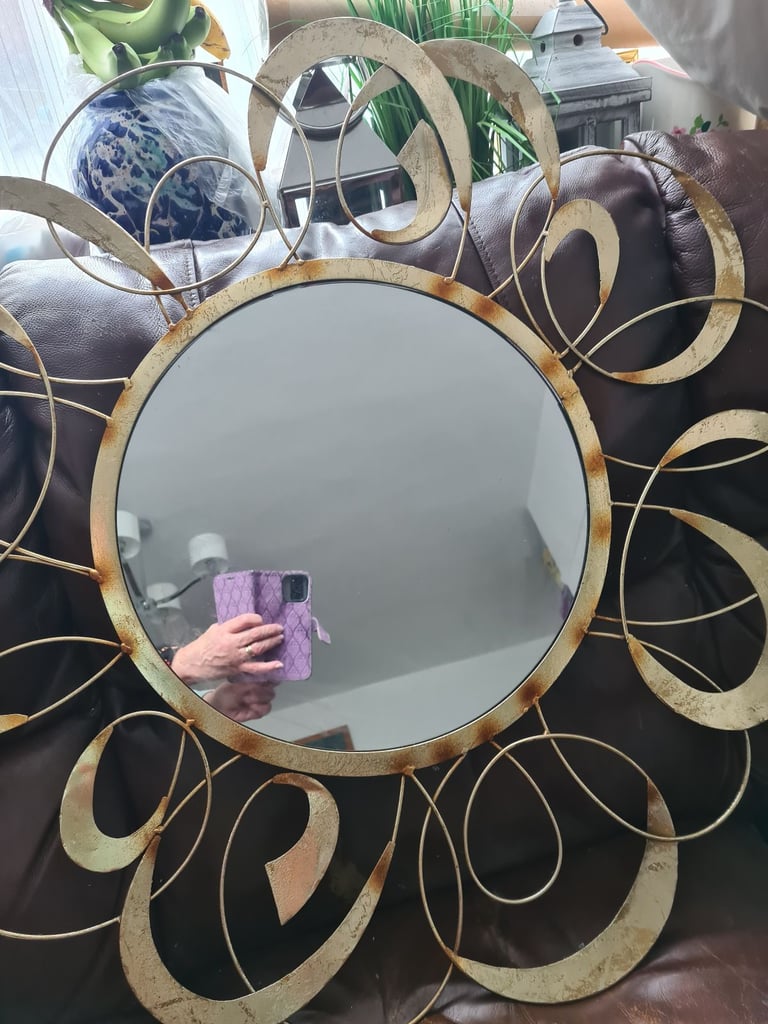 image for Mirror  gold gorgeous style 