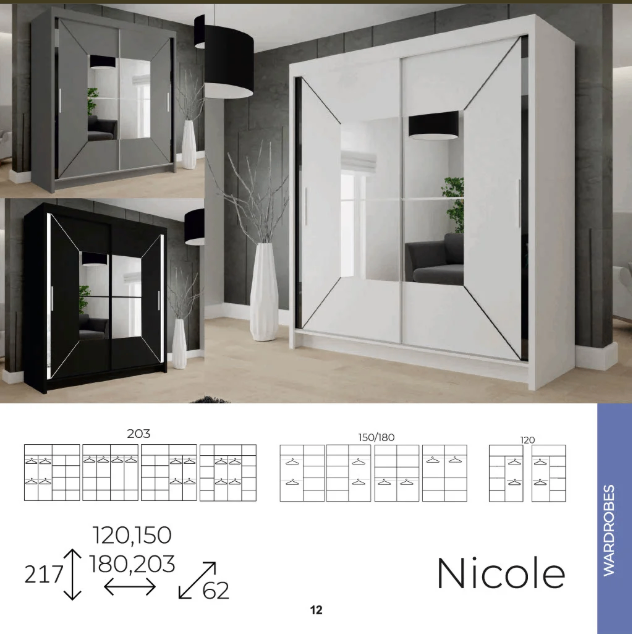 ⭐Mega Sale On 👉 Brilliant Quality 2 & 3 Sliding Door Wardrobe Available With Home Delivery⭐⭐