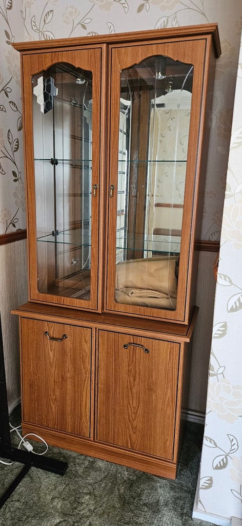 Wodden glass cabinet 