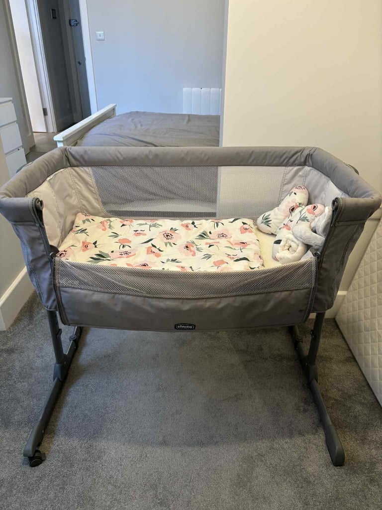 image for Grey travel cot 