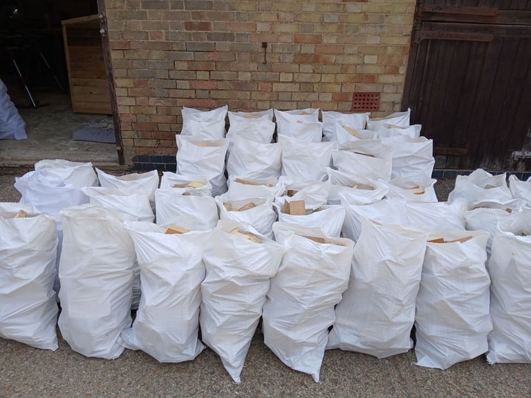 Big bags of clean, dry firewood