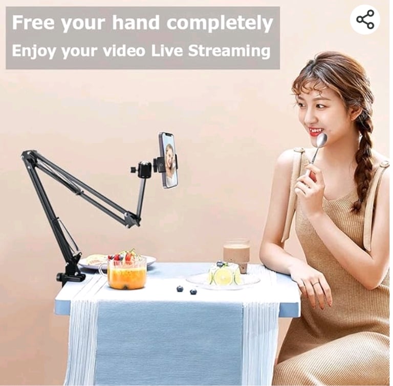 Overhead Tripod Mount Articulating Arm,Long Video Webcam Stand