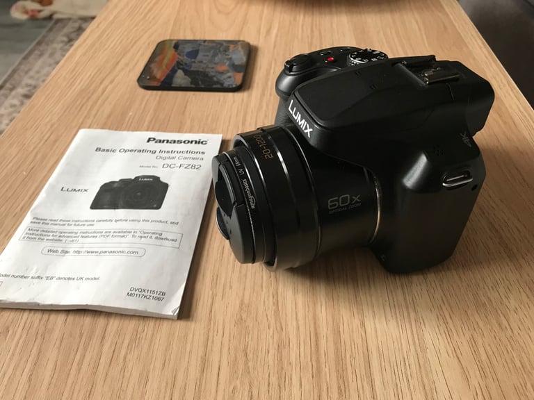 Panasonic Lumix Camera, 4K UHD,18.1MP, 60x Optical Zoom, OLED Live Viewfinder, 3” LCD Touch screen
