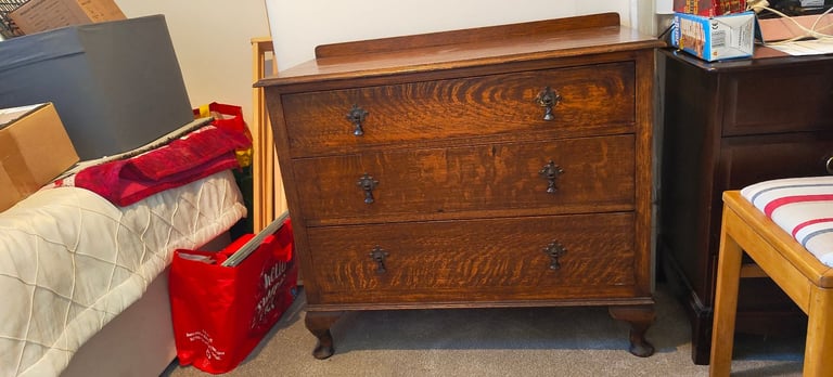 Antique pine drawers h-76cm w-90cm d-44cm