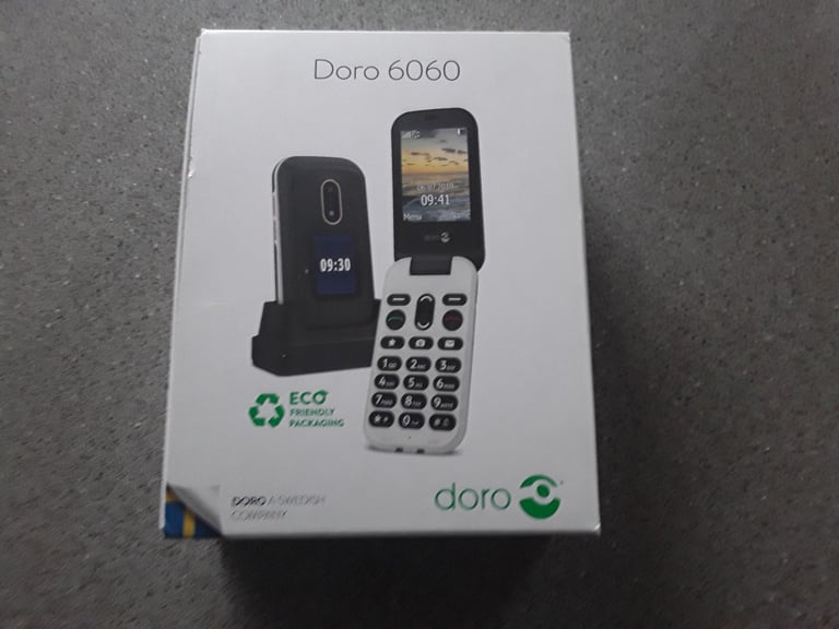 image for Doro 6060 mobile flip phone as dual screen display as caller I'd open to all networks 