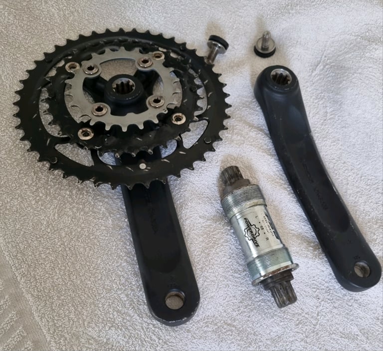 Bike Bicycle Crankset Chainring x3 speed Fsa Dyna Drive 