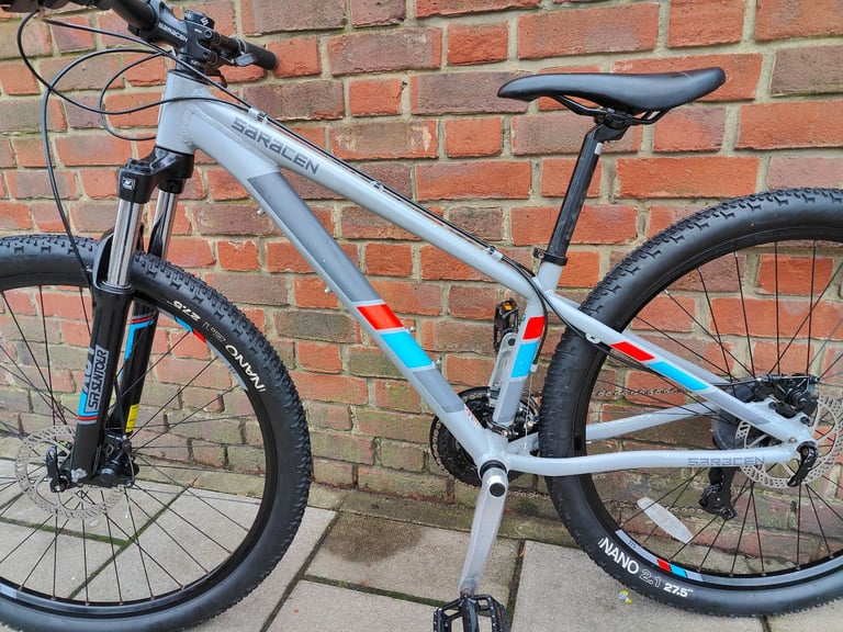 SERVICED (6107) 27.5" SARACEN TUFFTRAX 24-speed Aluminium Mountain BIKE Disc Brakes BICYCLE Size S/M