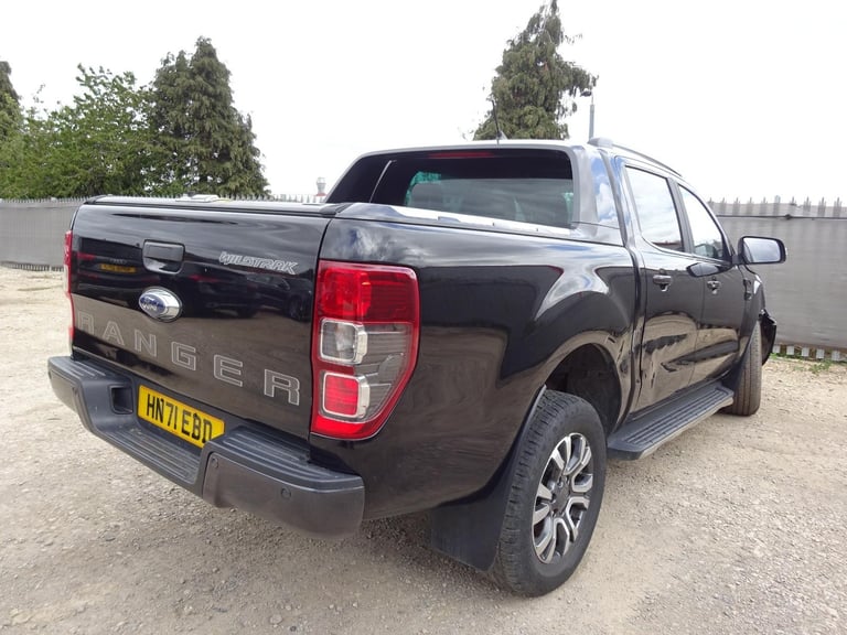 2021 71 REG FORD RANGER WILDTRAK ECOBLUE 4X4 DIESEL AUTO PICK UP DAMAGED SALVAGE