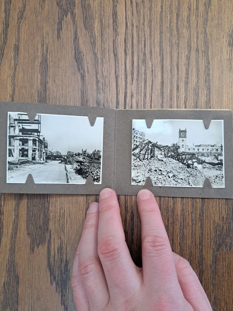 'London Under Fire'  Full Set Of 12 World War Two Photographs