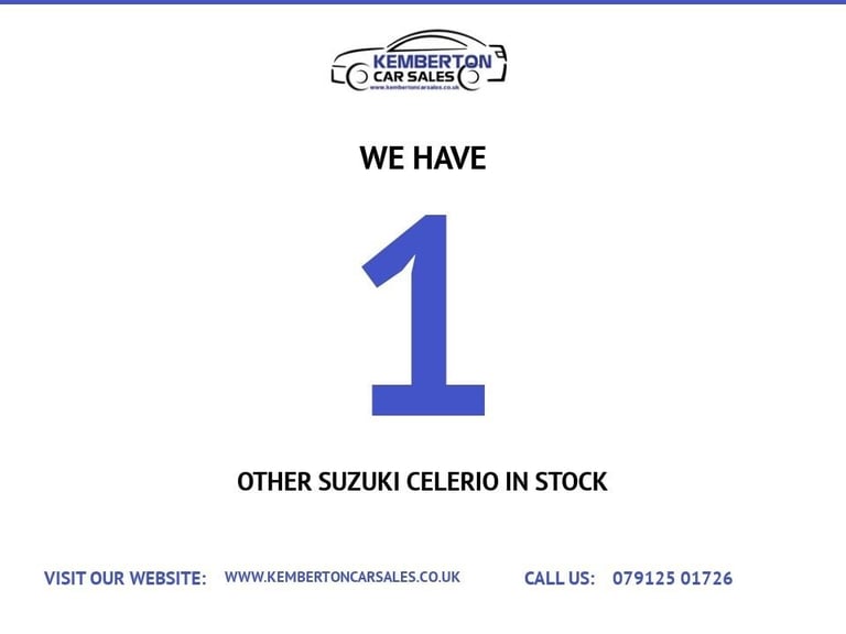 2016 Suzuki Celerio 1.0 SZ3 Hatchback 5dr Petrol Manual Euro 6 (68 ps) Hatchback Petrol Manual