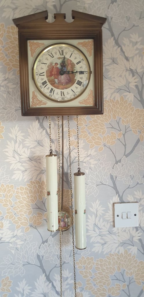  vintage Schmeckenbecher pendulum weight driven wall clock