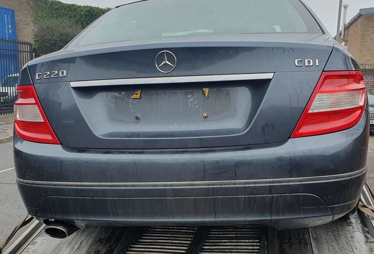 Mercedes C Class C220 Rear Bumper Grey 2009
