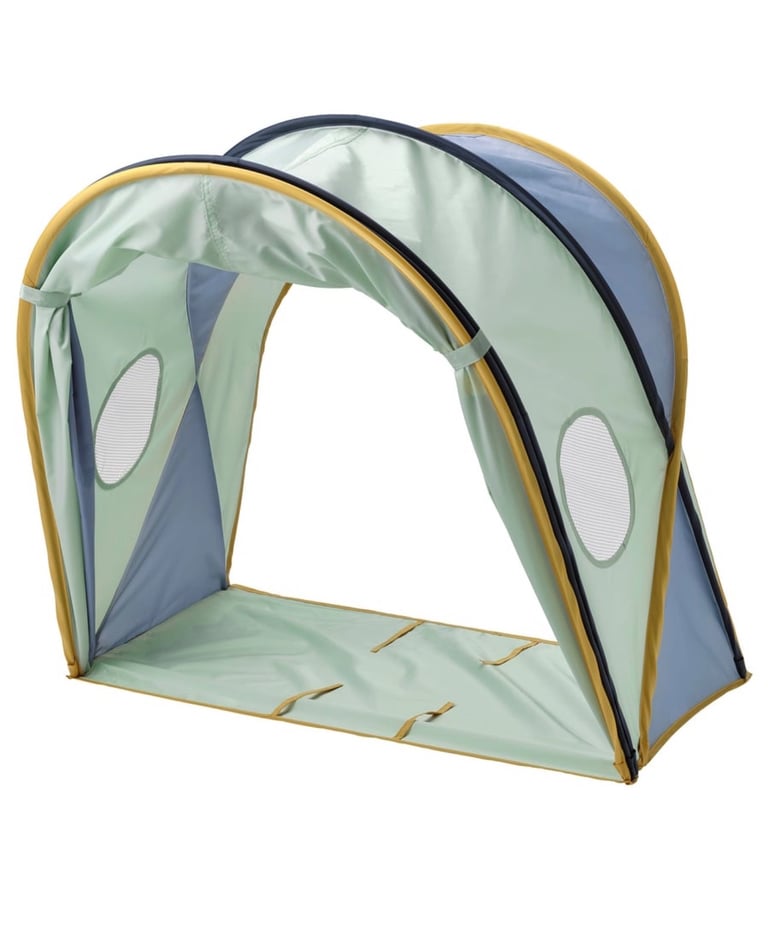 Ikea ELDFLUGA Bed tent, blue/green, 70/80/90
