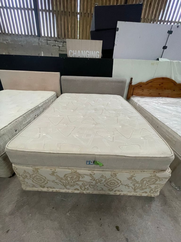 King Size Divan Set - Mattress and Headboard Included