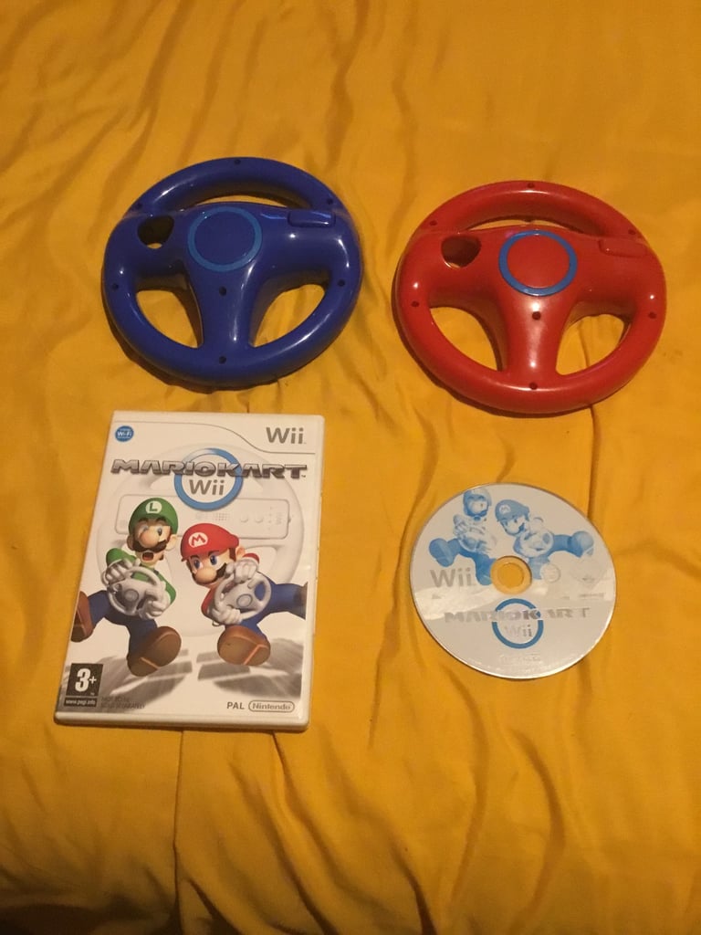 Mario kart + 2 wheels Wii game