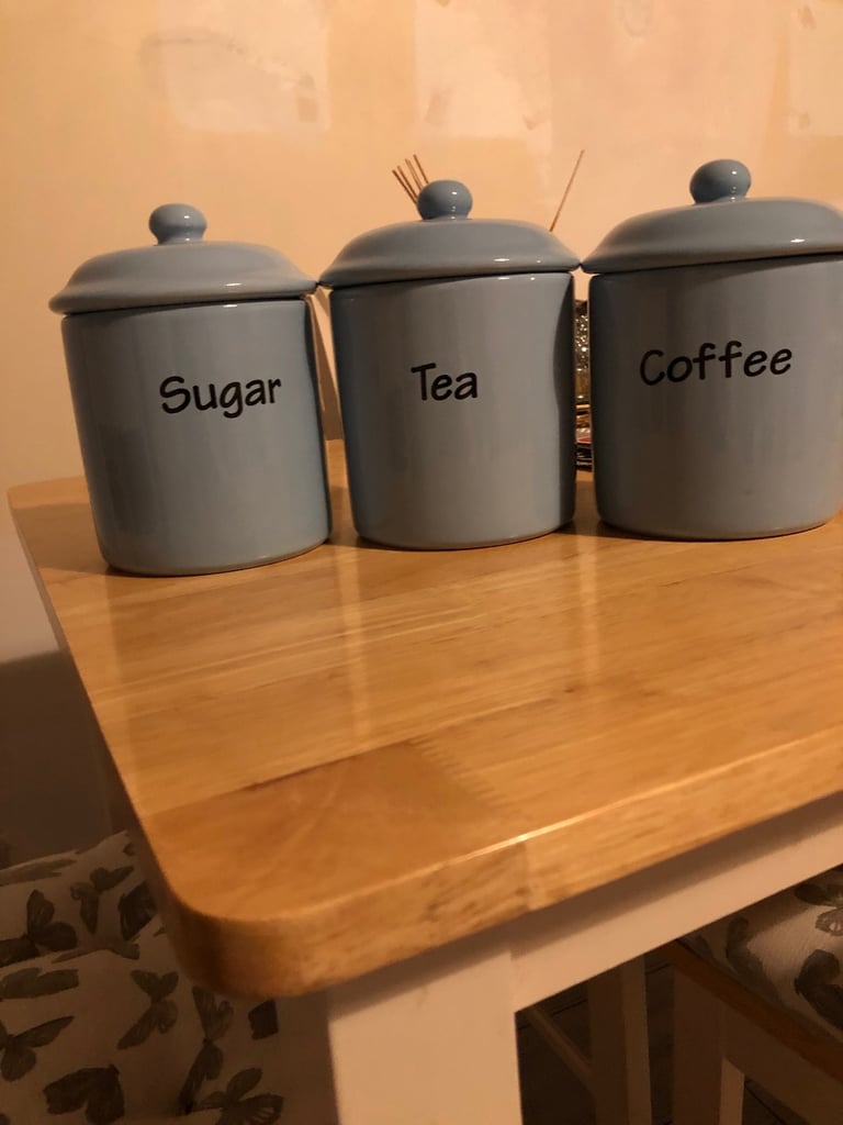 Tea, Coffee, Sugar and Butter Dish 