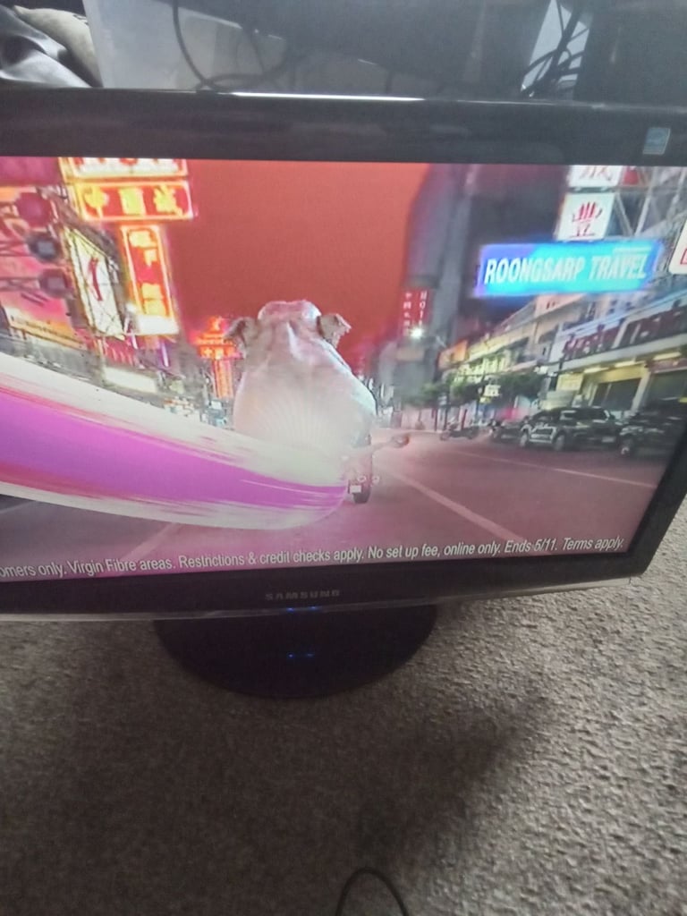 Small samsung tv and free dvd player 