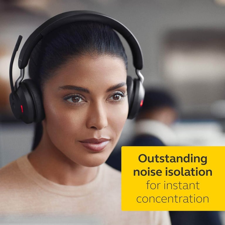 Brand new, in box: Jabra Evolve2 65 MS Stereo USB-C with Charging Stand – Black (Hillhead area)