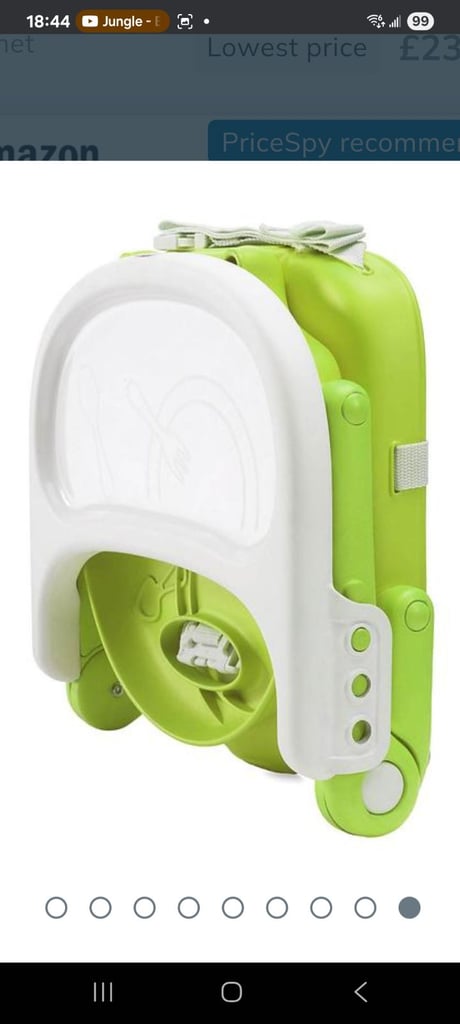 Chicco Pocket Snack Booster Seat Highchair – Lime Green
