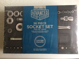 New Halfords Advanced 36 Piece Socket Set