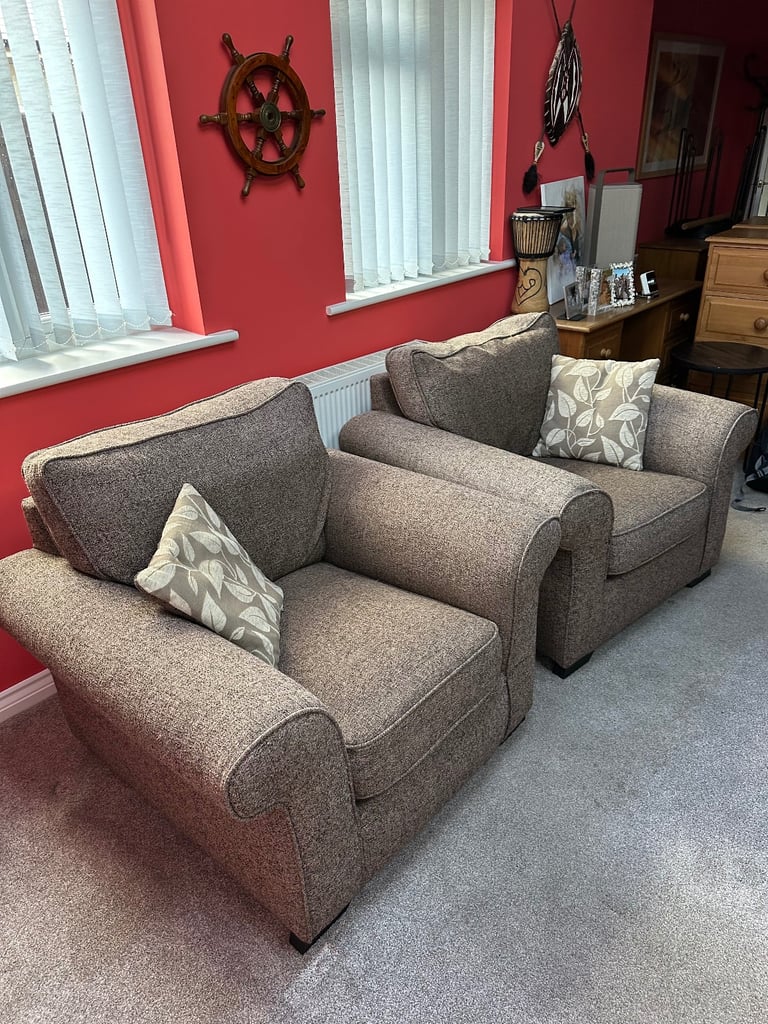 image for Chestnut and Chocolate Weave Sofology Armchairs. Can be Sold Separately 