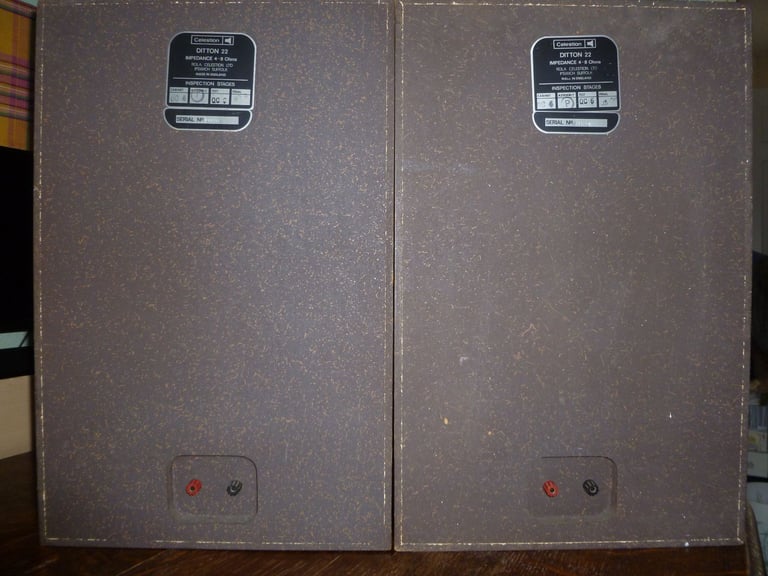 Celestion Ditton 22 Made in England Big Heavy Quality Sound Vintage Matching Stereo Hifi Speakers
