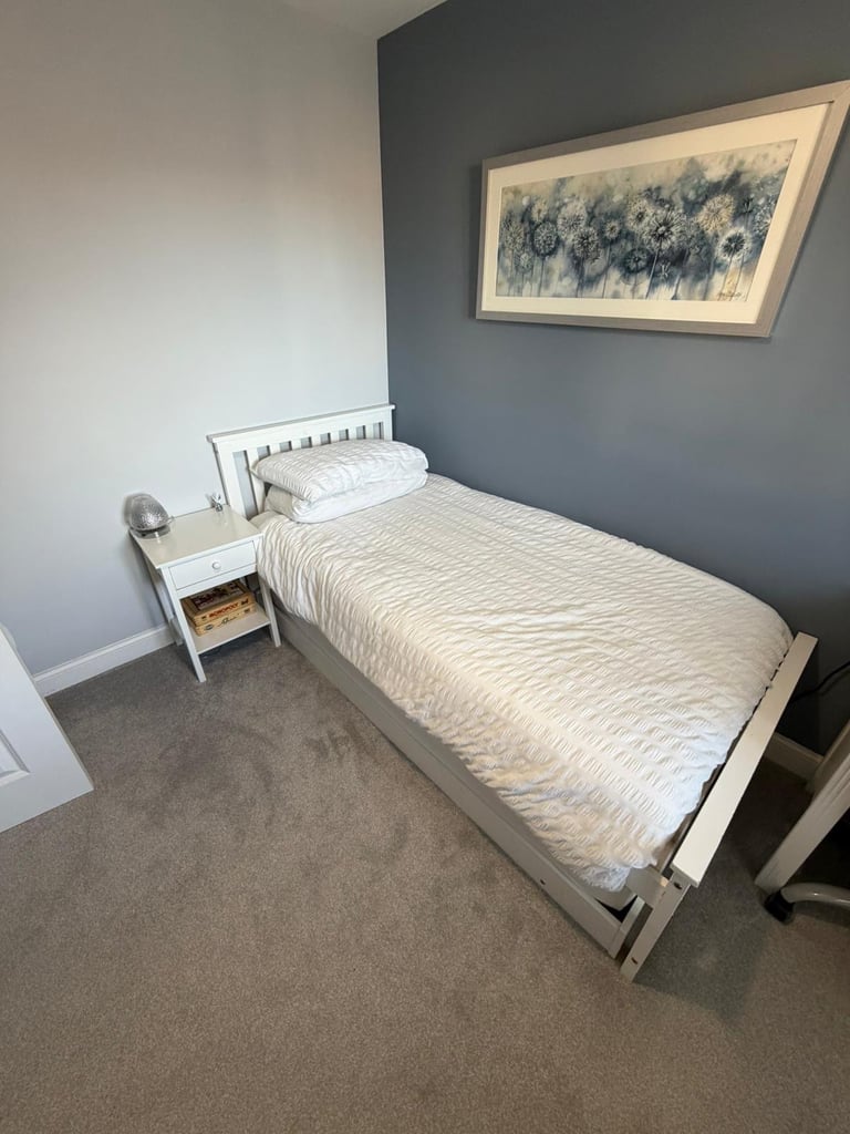 image for White Trundle Bed