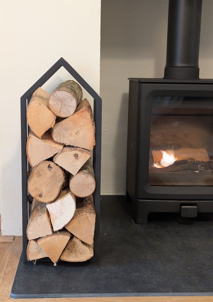 image for Steel Log holder  - Log Store/Carrier