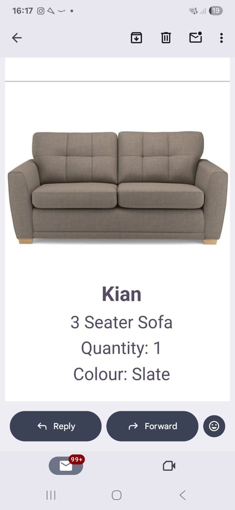 DFS sofa slate