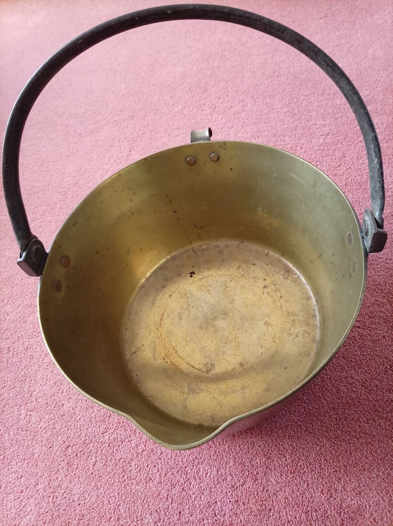 Antique Brass Jam Pan