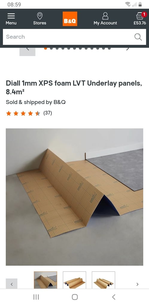 Laminate flooring and underlay 