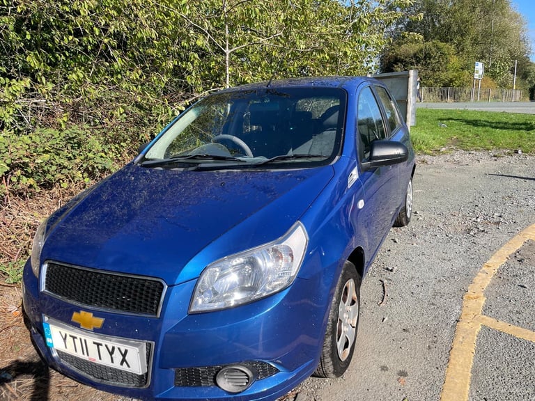 CHEVROLET AVEO 1.2 11 REG BLUE 5 DOOR GENUINE 30249 MOT JUNE 27TH 2026 TAX £165 LOW INSURANCE 50+MPG