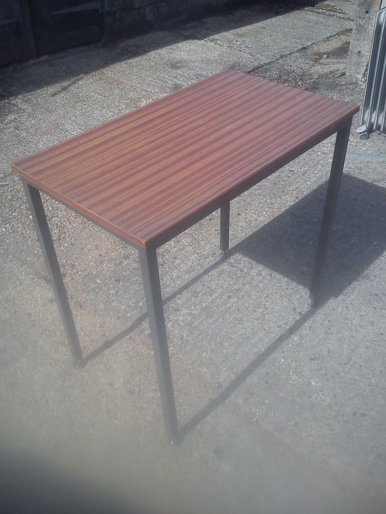 Metal and composite craft table.