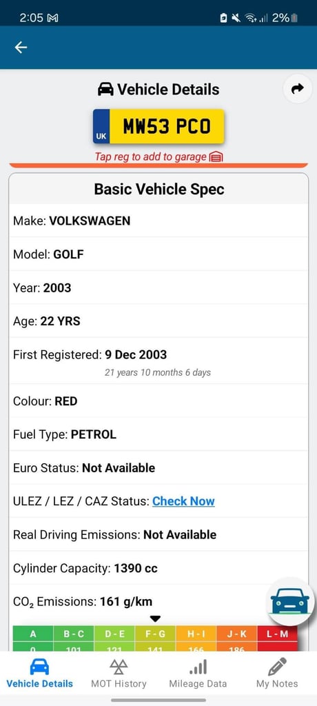 2003 Volkswagen golf 